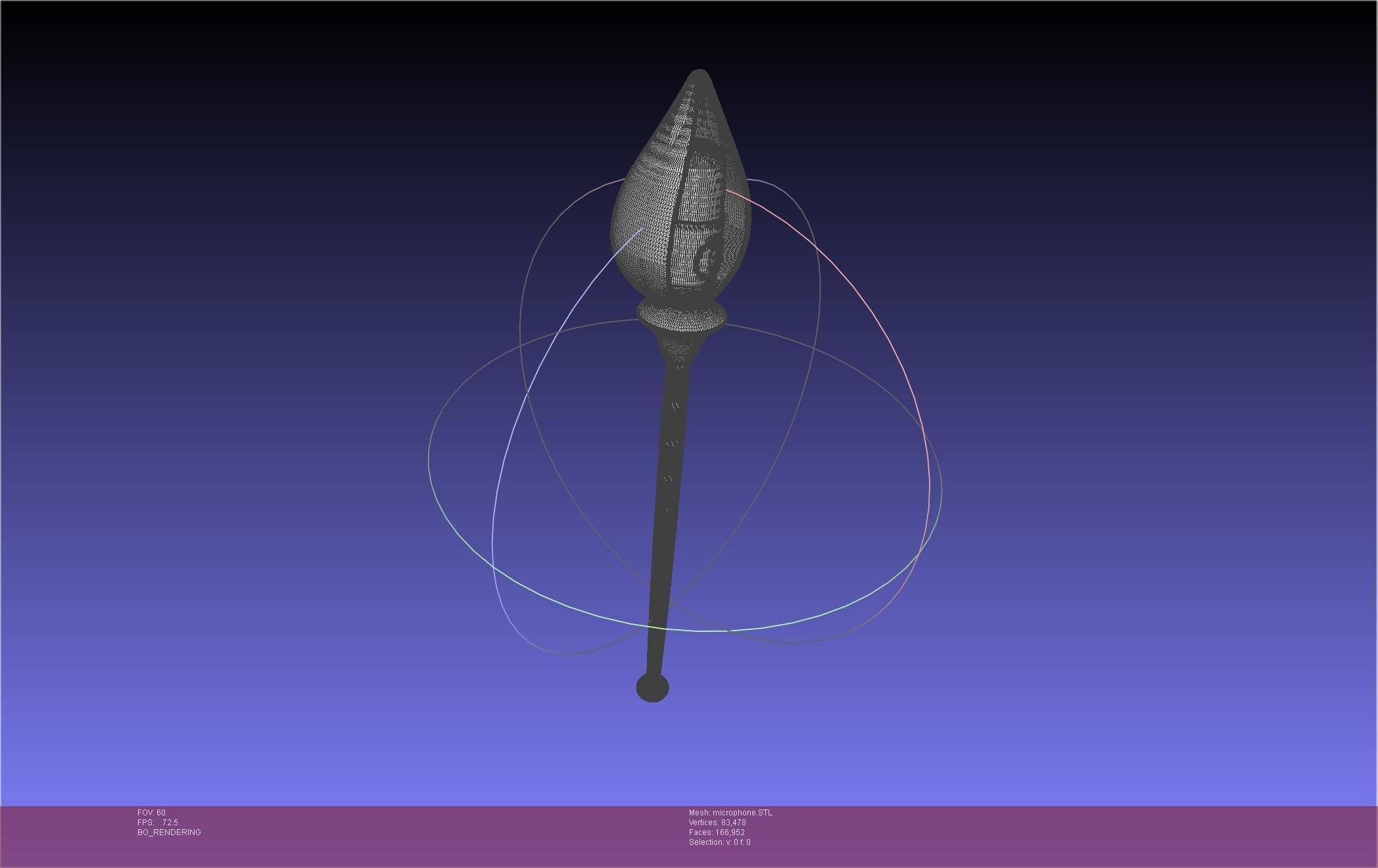 Hazbin Hotel Alastor Microphone 3D print model_24