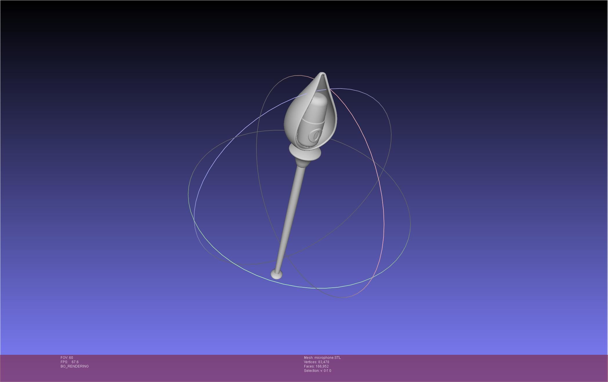 Hazbin Hotel Alastor Microphone 3D print model_5