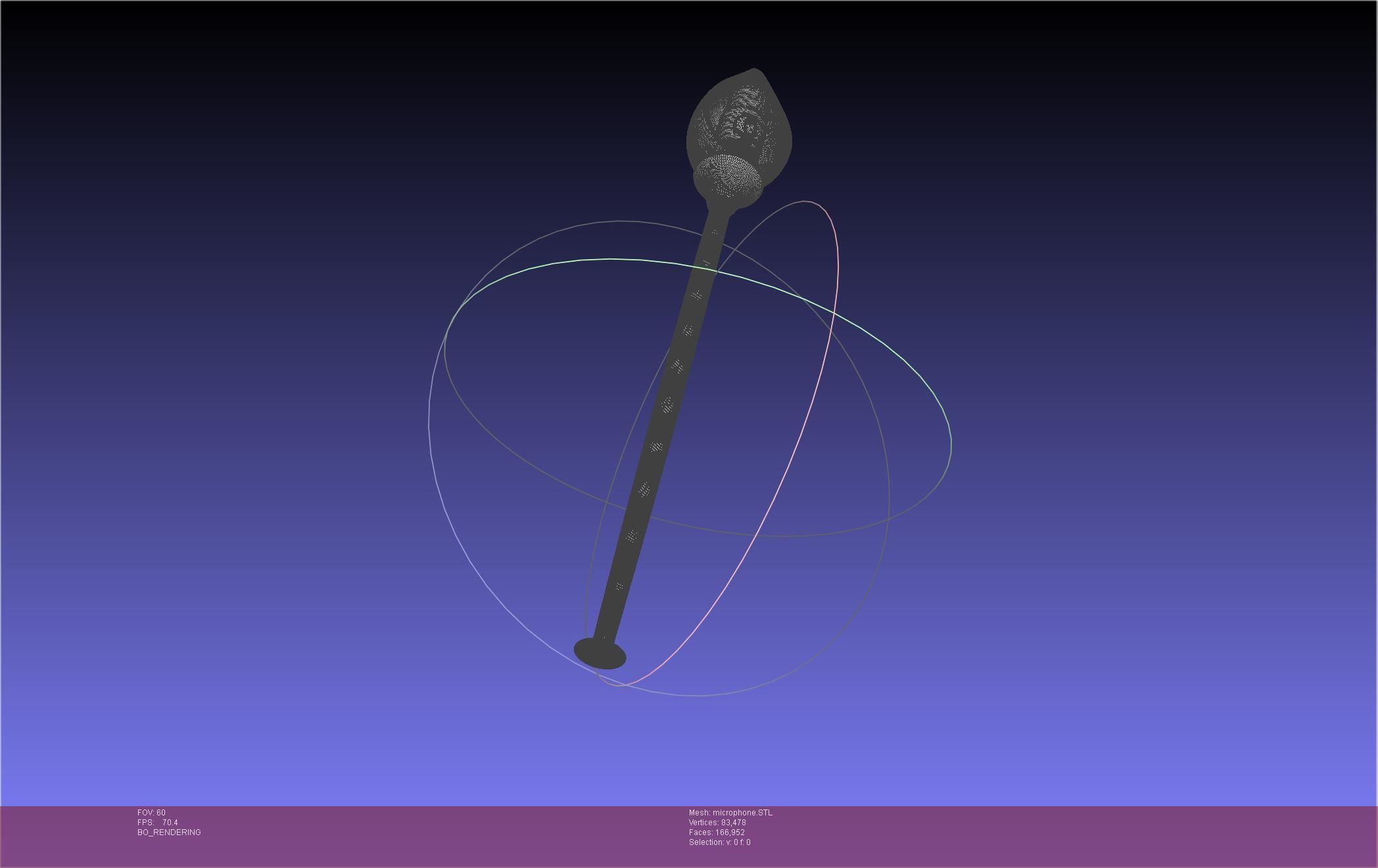 Hazbin Hotel Alastor Microphone 3D print model_27