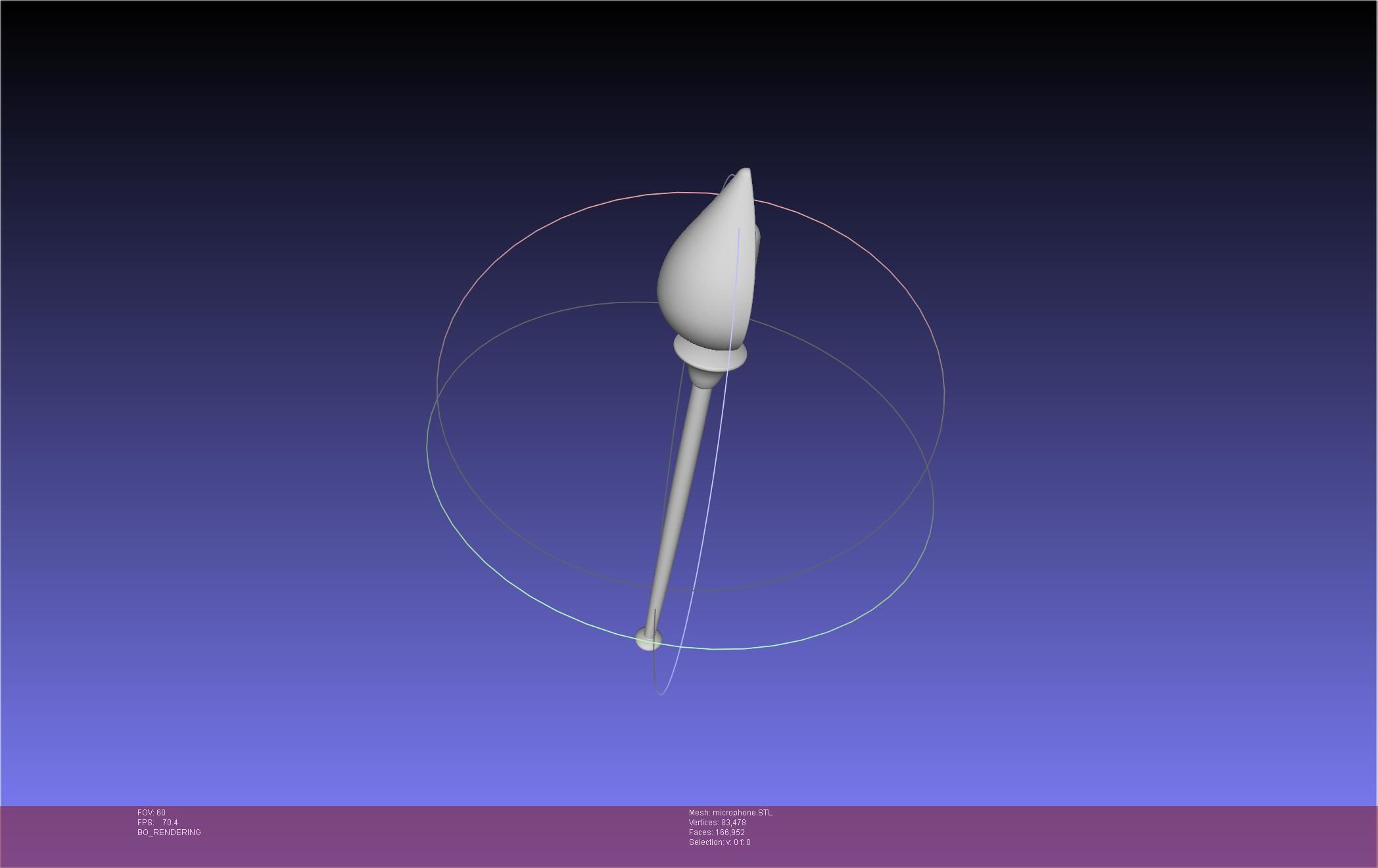 Hazbin Hotel Alastor Microphone 3D print model_6