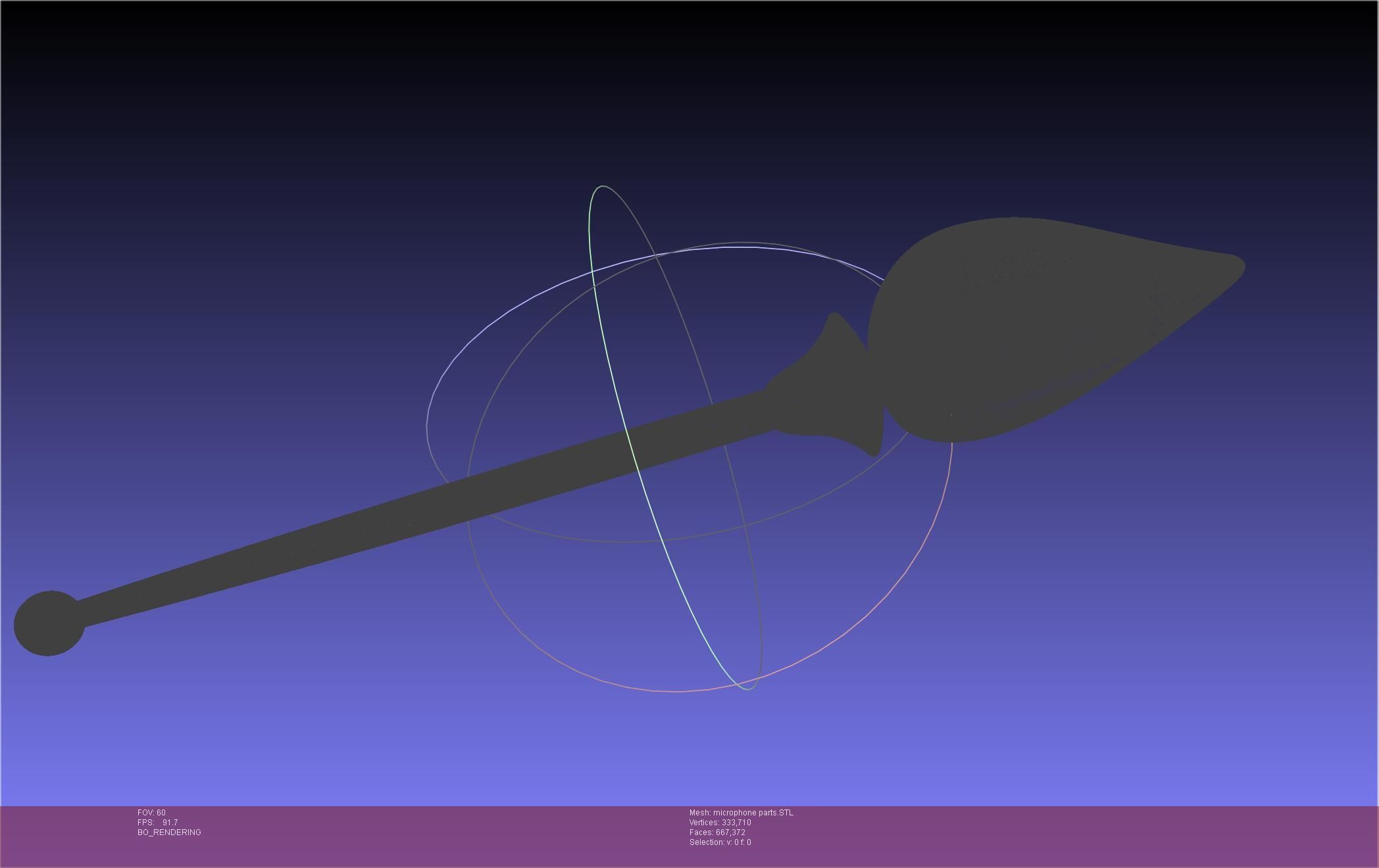 Hazbin Hotel Alastor Microphone 3D print model_82