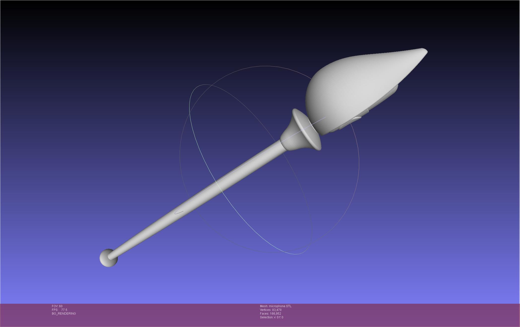 Hazbin Hotel Alastor Microphone 3D print model_35