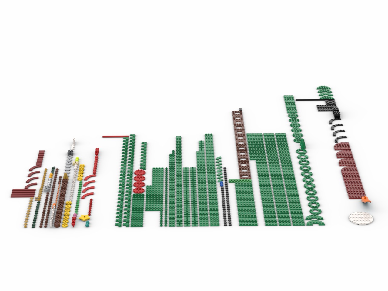PixelBricks3D - Lego Christmas Tree  3D print model_1