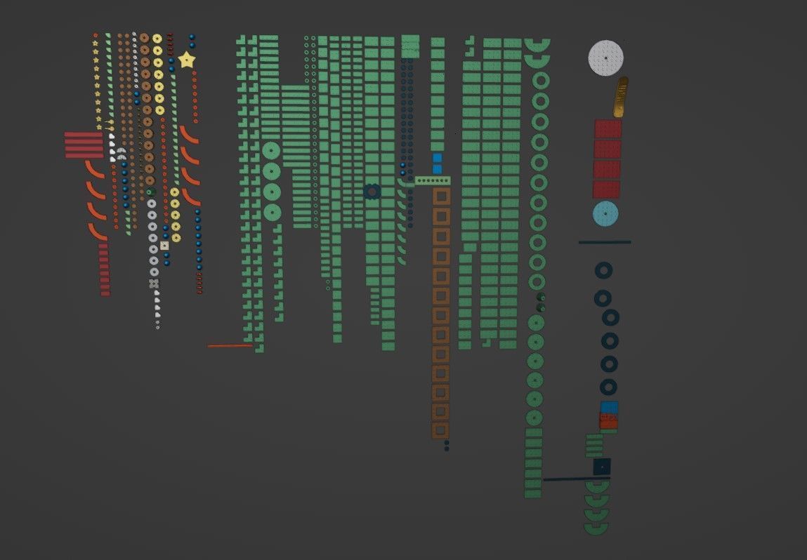 PixelBricks3D - Lego Christmas Tree  3D print model_2