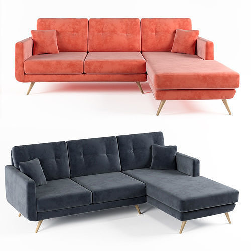 Sofa Furniture for Modern House Low-poly 3D model