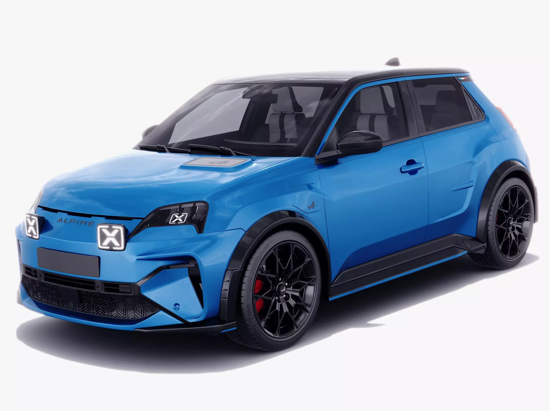 Alpine A290 GTS 2025 with interior 3D model_0