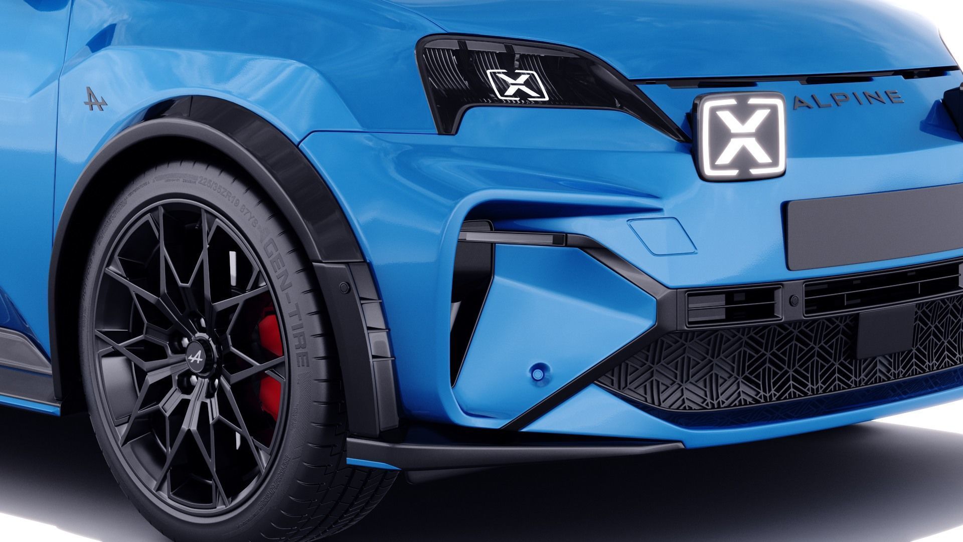 Alpine A290 GTS 2025 with interior 3D model_10