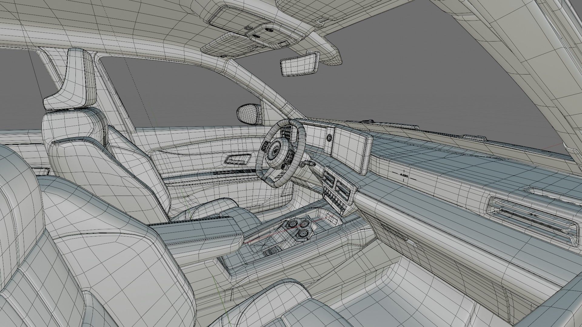 Alpine A290 GTS 2025 with interior 3D model_32
