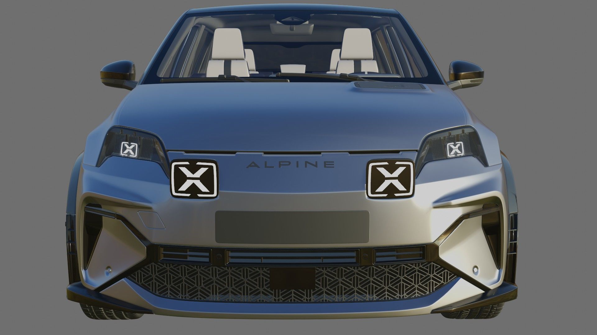 Alpine A290 GTS 2025 with interior 3D model_22