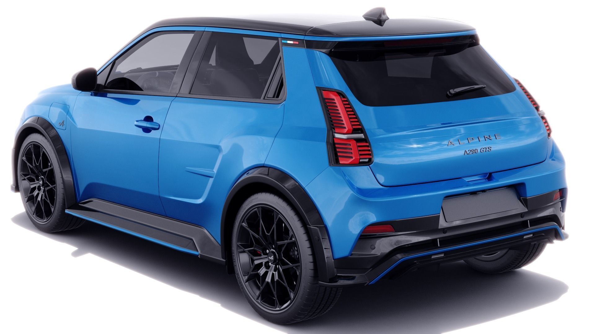 Alpine A290 GTS 2025 with interior 3D model_4