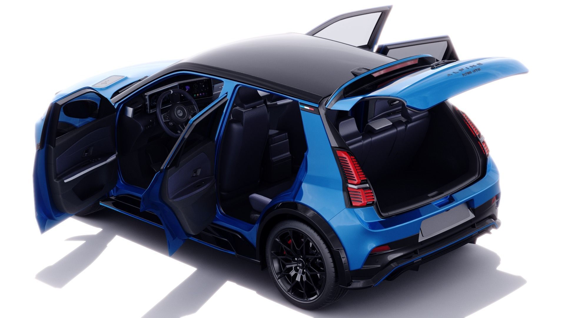 Alpine A290 GTS 2025 with interior 3D model_12