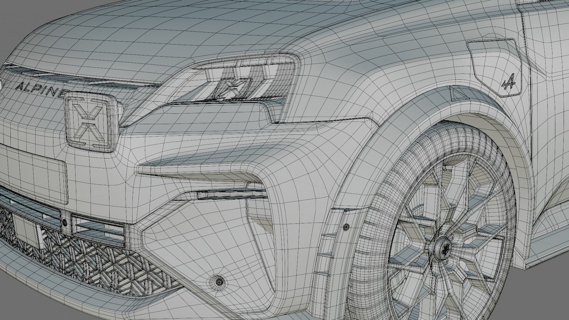Alpine A290 GTS 2025 with interior 3D model_30