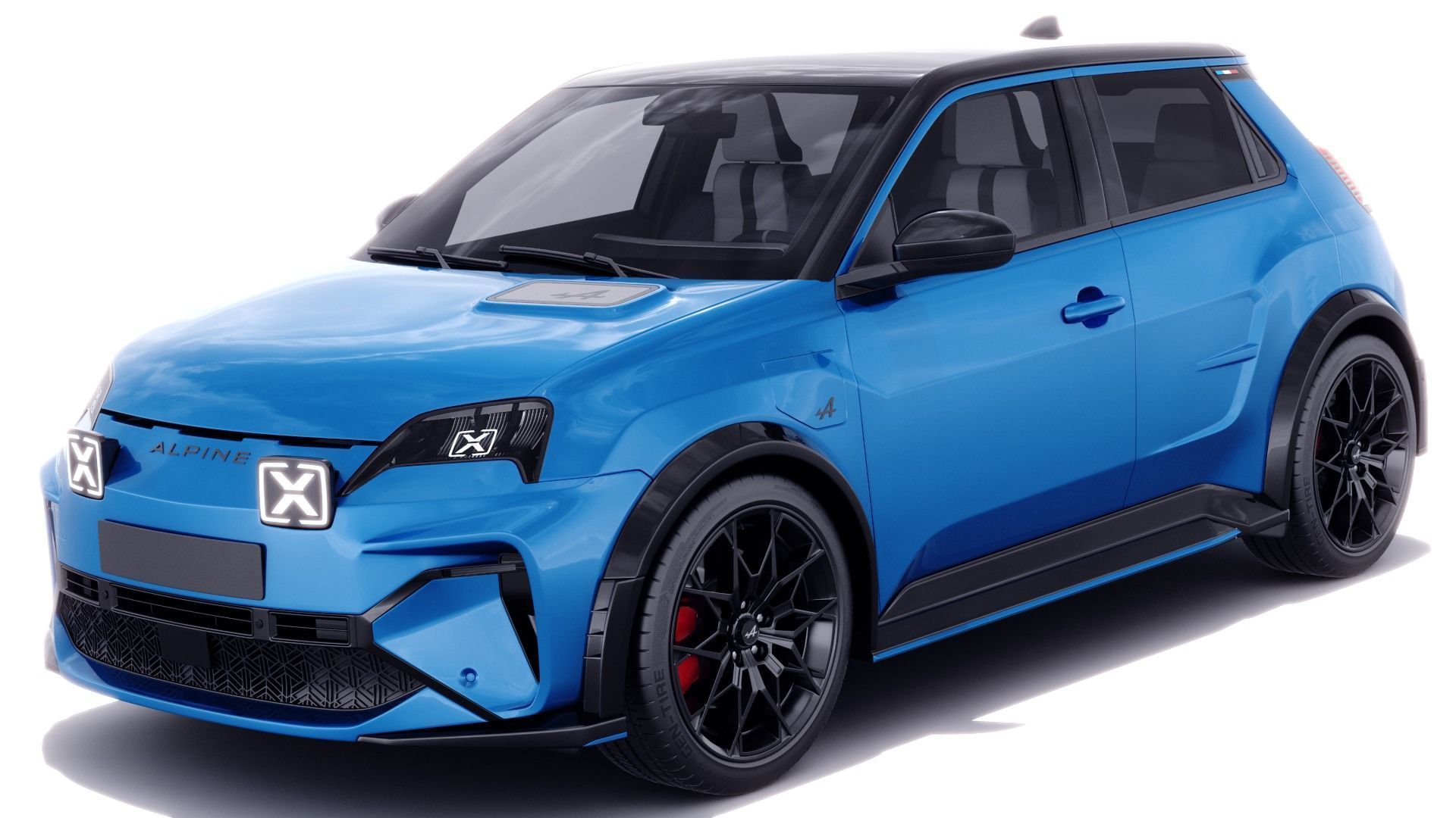 Alpine A290 GTS 2025 with interior 3D model_1