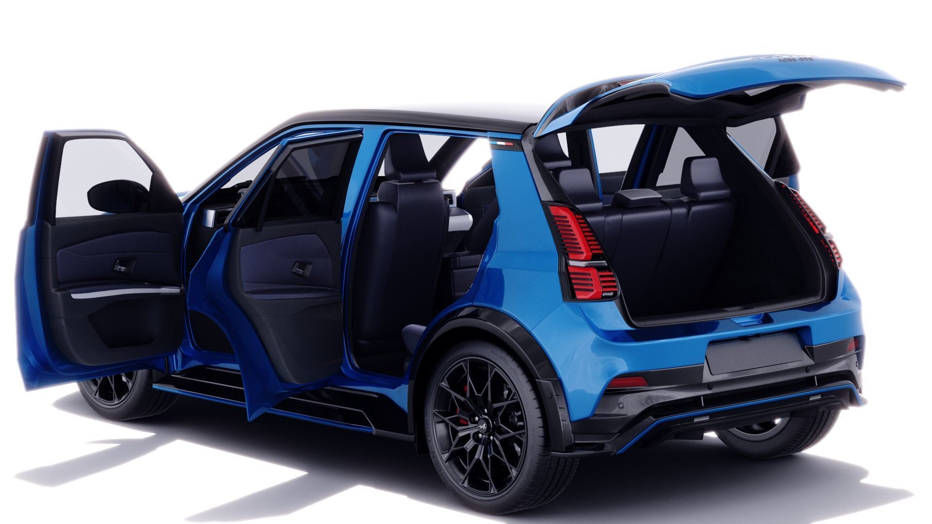 Alpine A290 GTS 2025 with interior 3D model_2