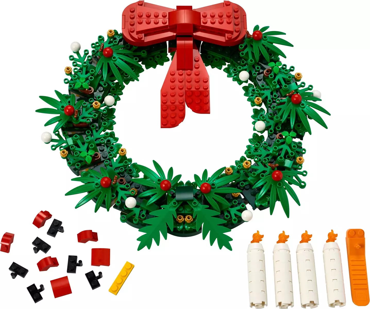 PixelBricks3D - Lego Christmas Wreath  3D print model_0