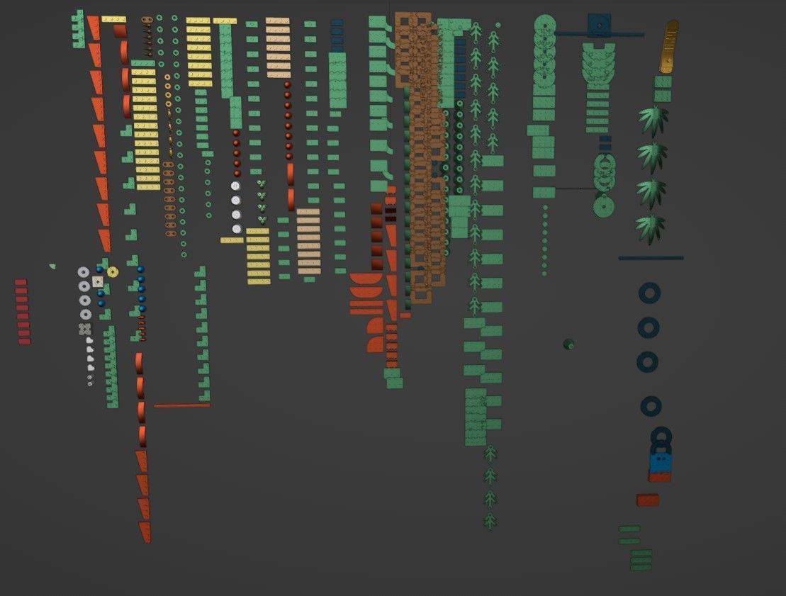 PixelBricks3D - Lego Christmas Wreath  3D print model_3