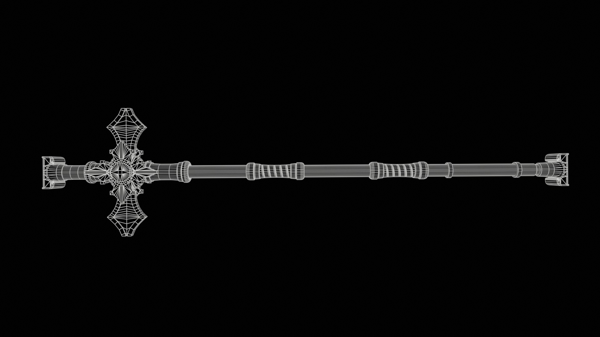 Divinity - Inquisitor Staff Low-poly 3D model_6