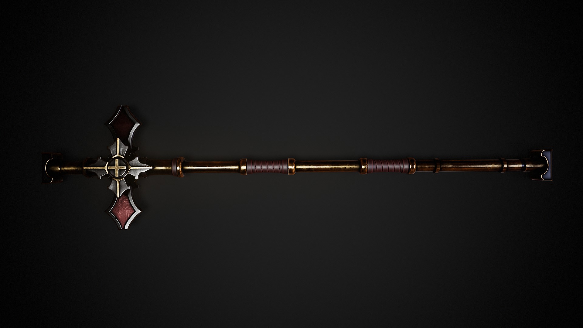 Divinity - Inquisitor Staff Low-poly 3D model_3