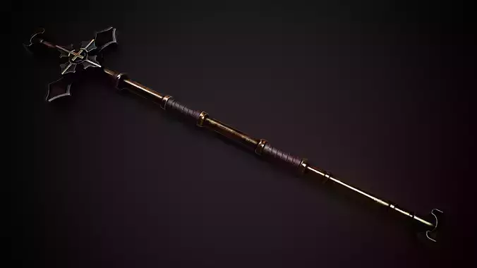 Divinity - Inquisitor Staff Low-poly 3D model