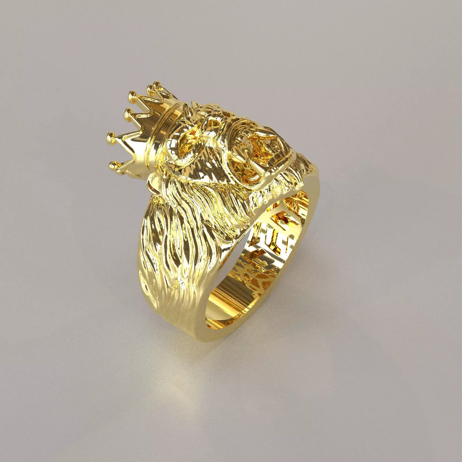 Anillo rey gorila 3D print model