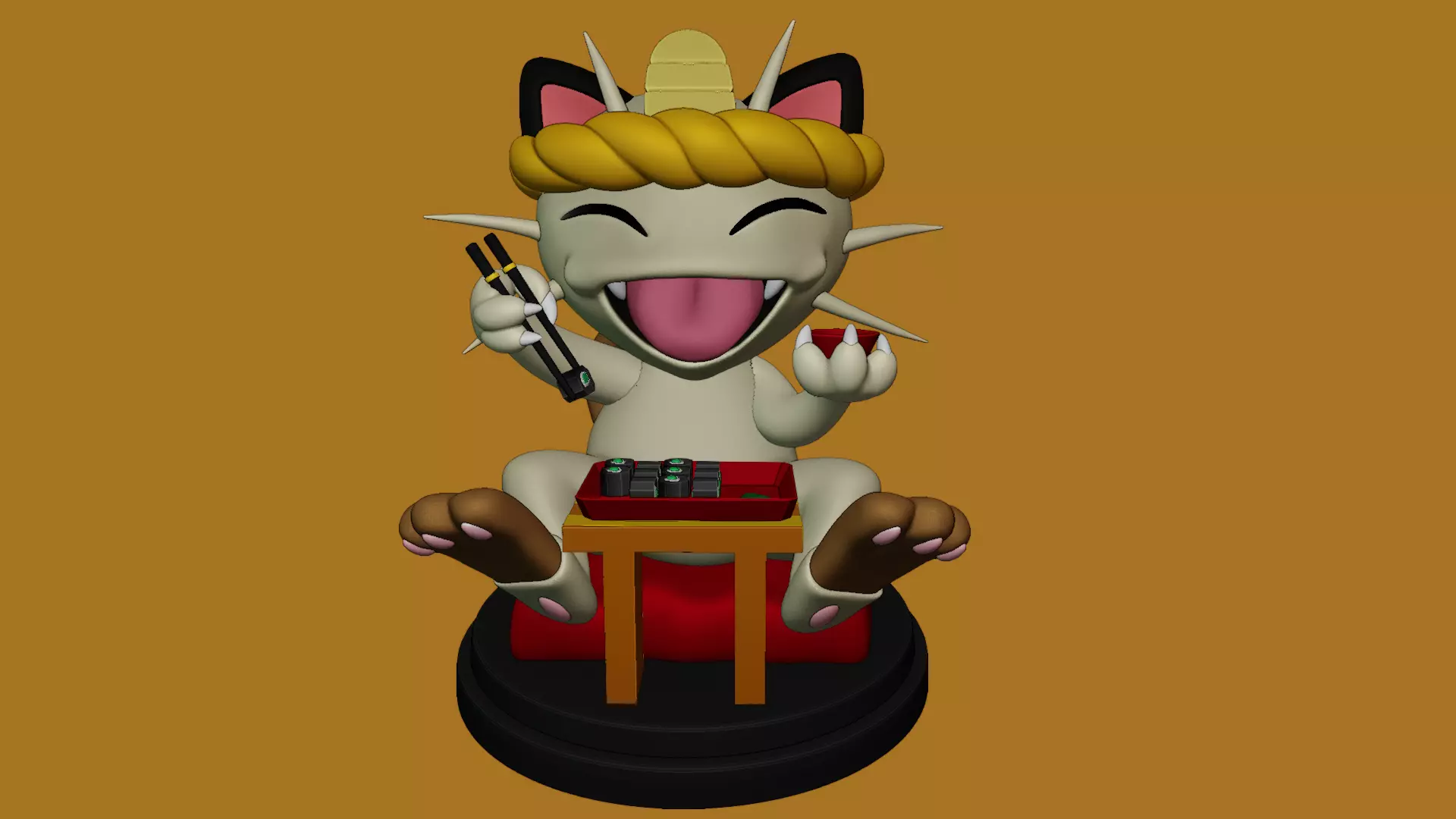 Chef Meowth - Pokemon 3D print model