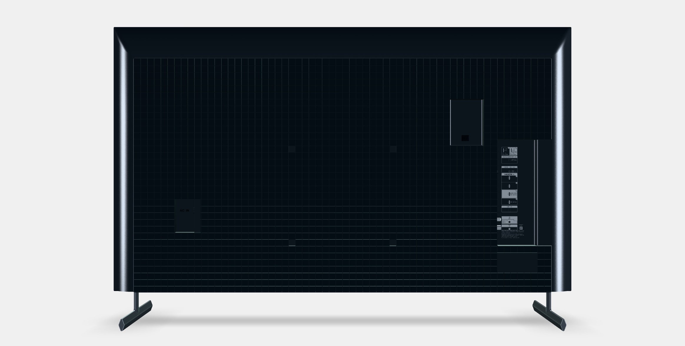 55 Sony Bravia KD-55X85L Low-poly 3D model_15