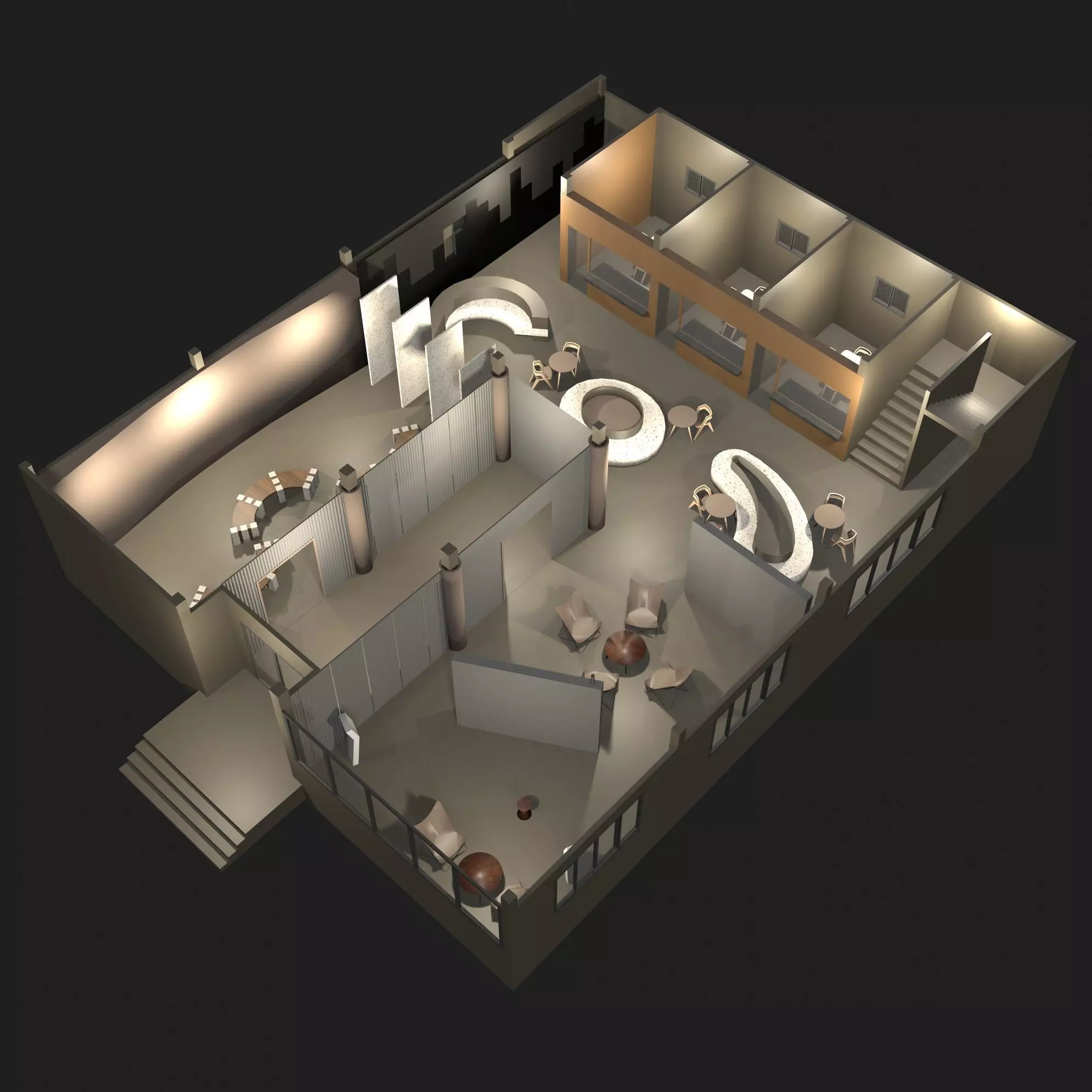 Showroom and office plan 24ZZ01 3D model_0