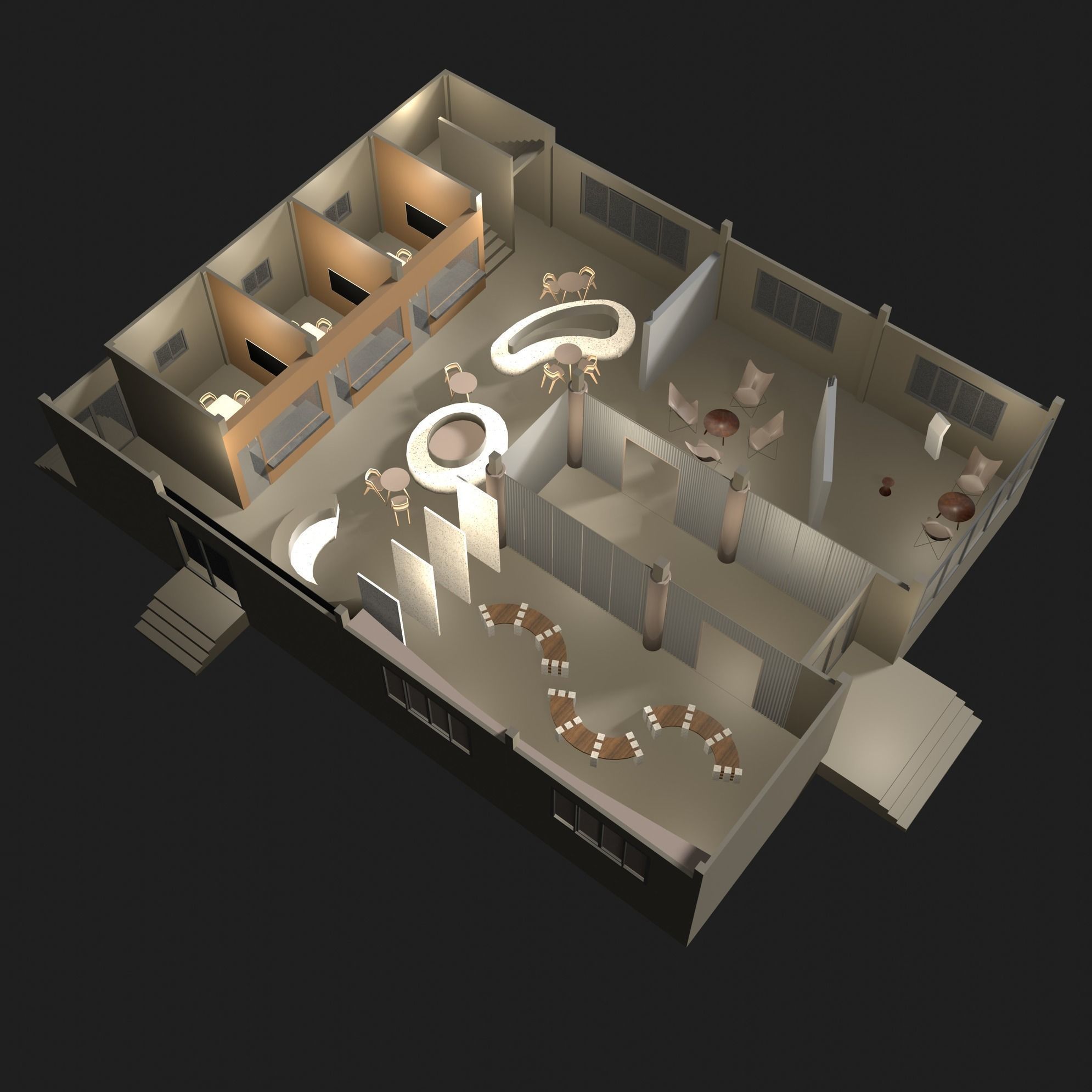 Showroom and office plan 24ZZ01 3D model_4