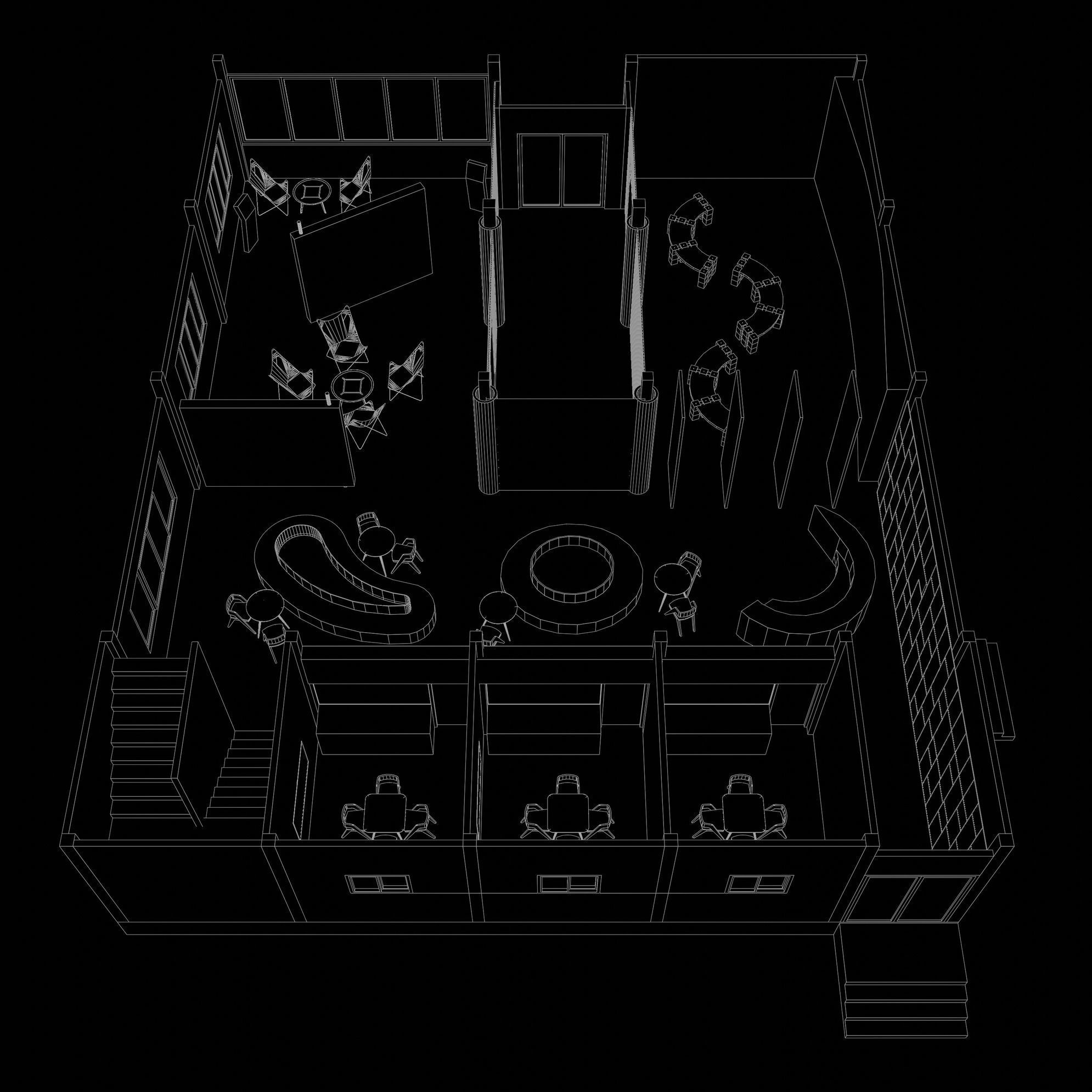 Showroom and office plan 24ZZ01 3D model_7