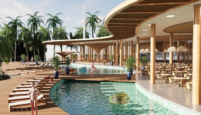 ARQUITETURAL RESTAURANT 3D model