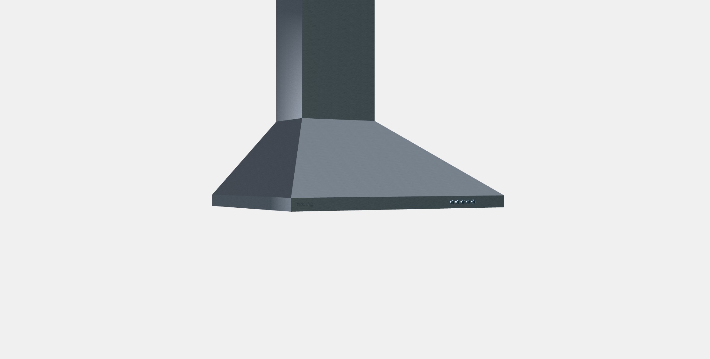 SIGURO HD-G230S Stainless Hood Low-poly 3D model_9
