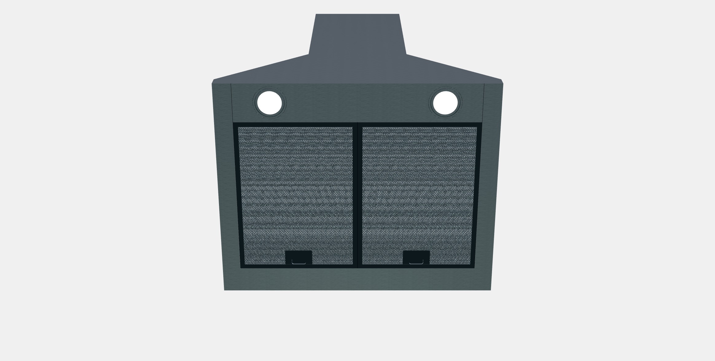 SIGURO HD-G230S Stainless Hood Low-poly 3D model_8