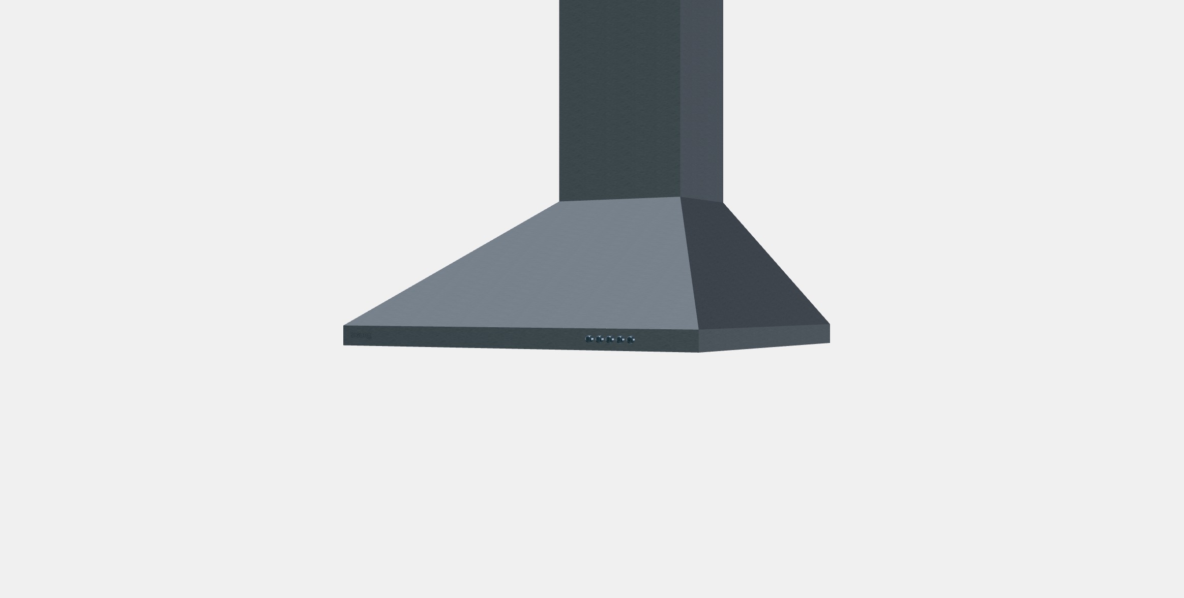 SIGURO HD-G230S Stainless Hood Low-poly 3D model_13