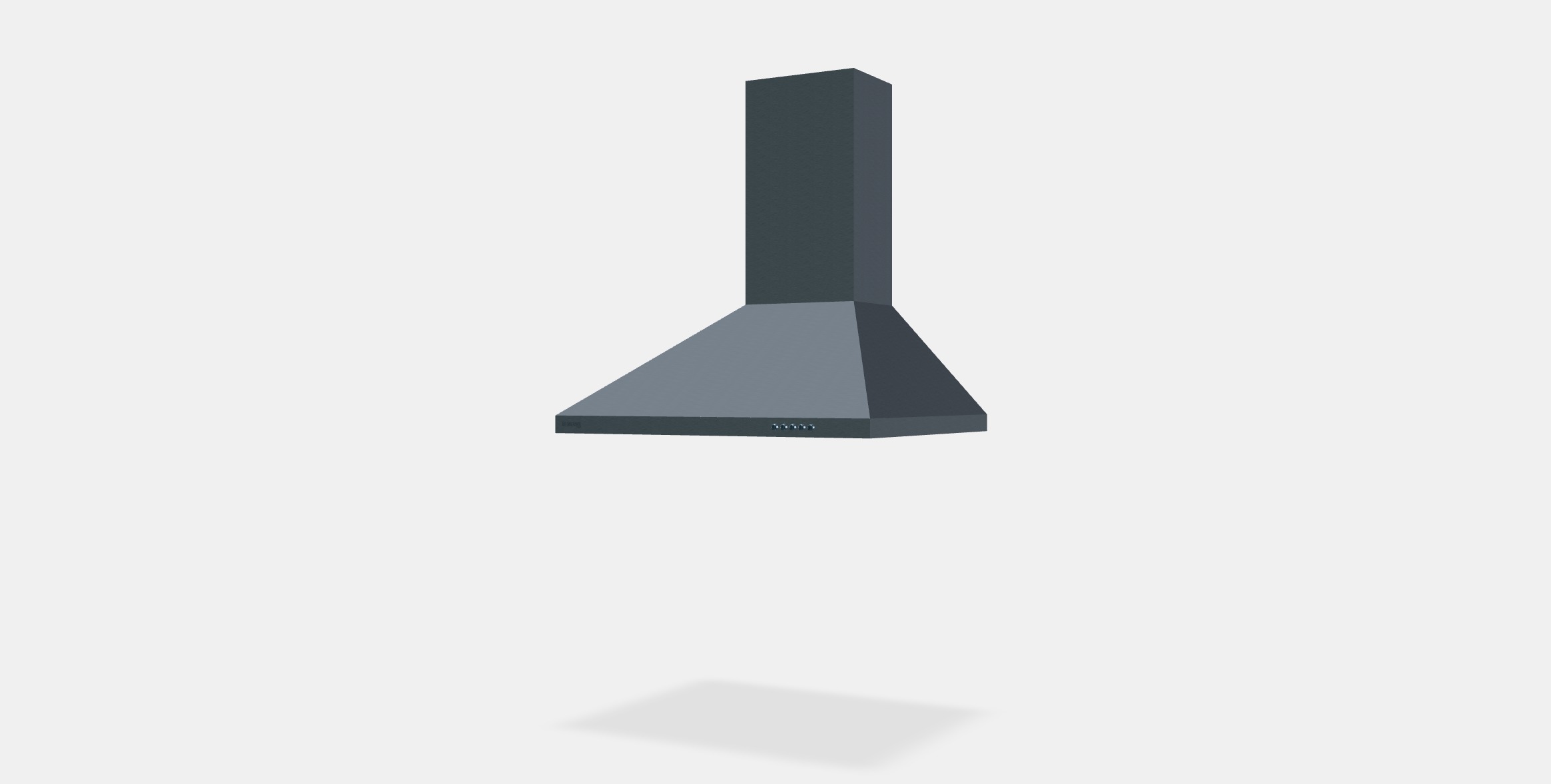 SIGURO HD-G230S Stainless Hood Low-poly 3D model_12