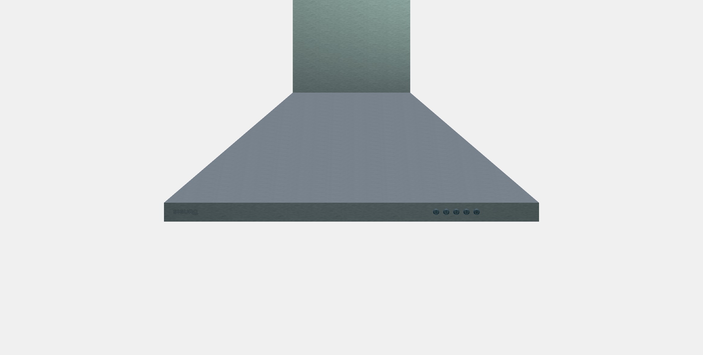 SIGURO HD-G230S Stainless Hood Low-poly 3D model_10