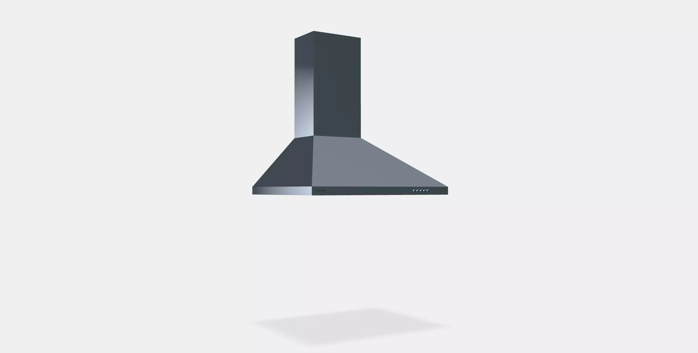 SIGURO HD-G230S Stainless Hood Low-poly 3D model_0