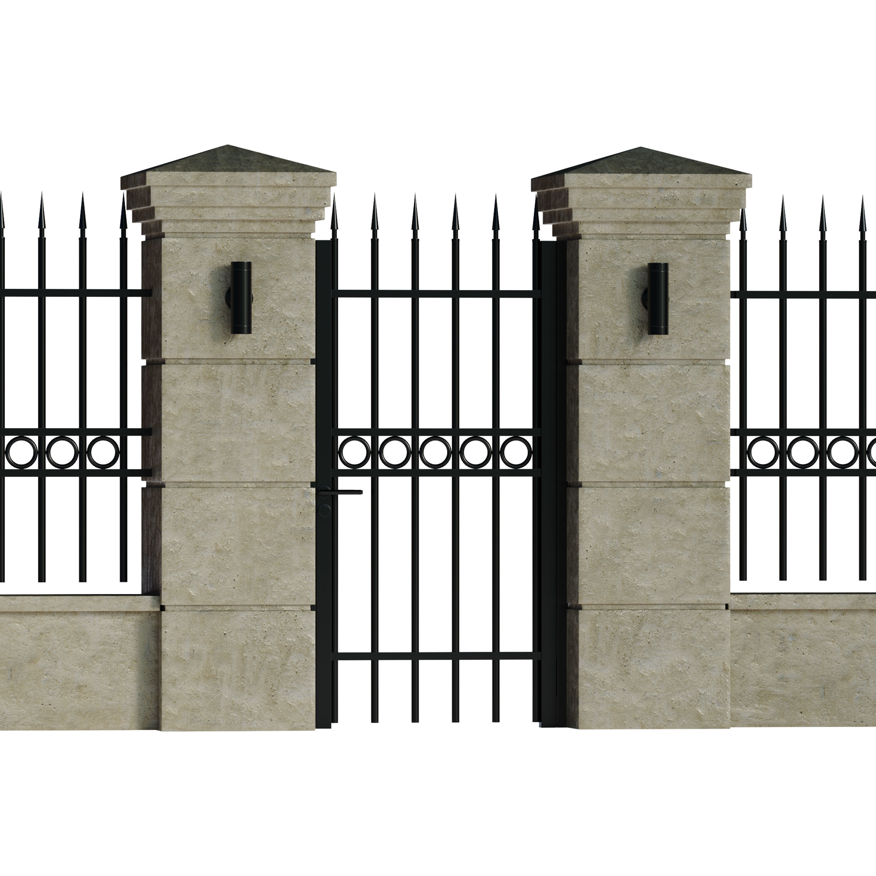Fencing 02 3D model_6