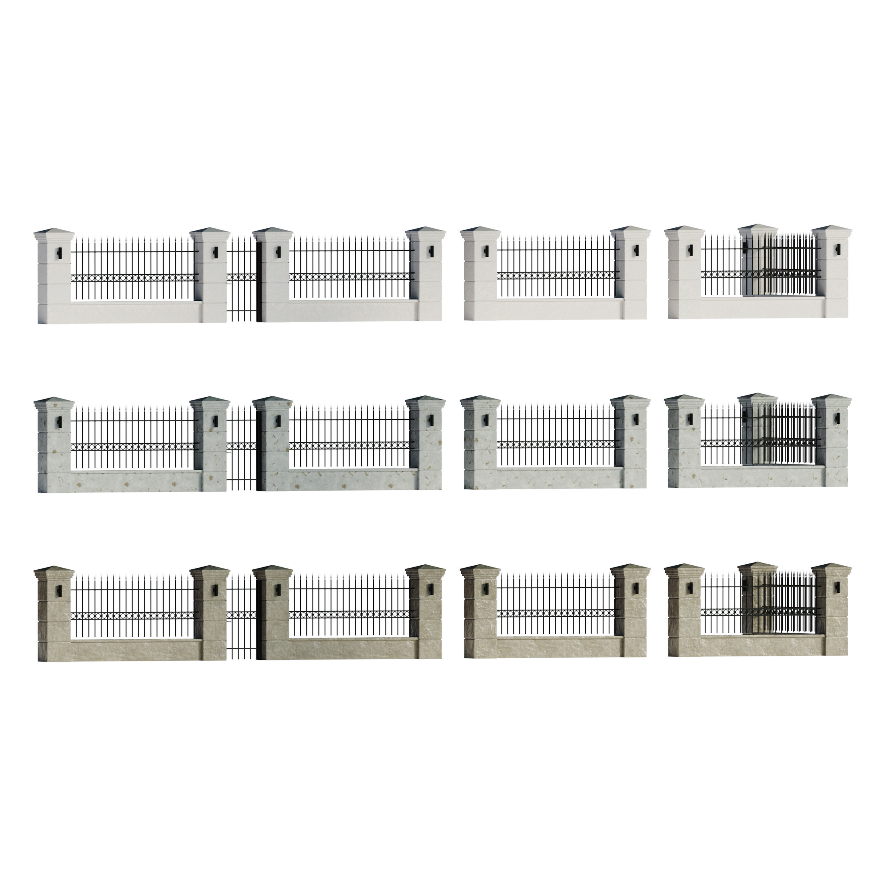 Fencing 02 3D model_3