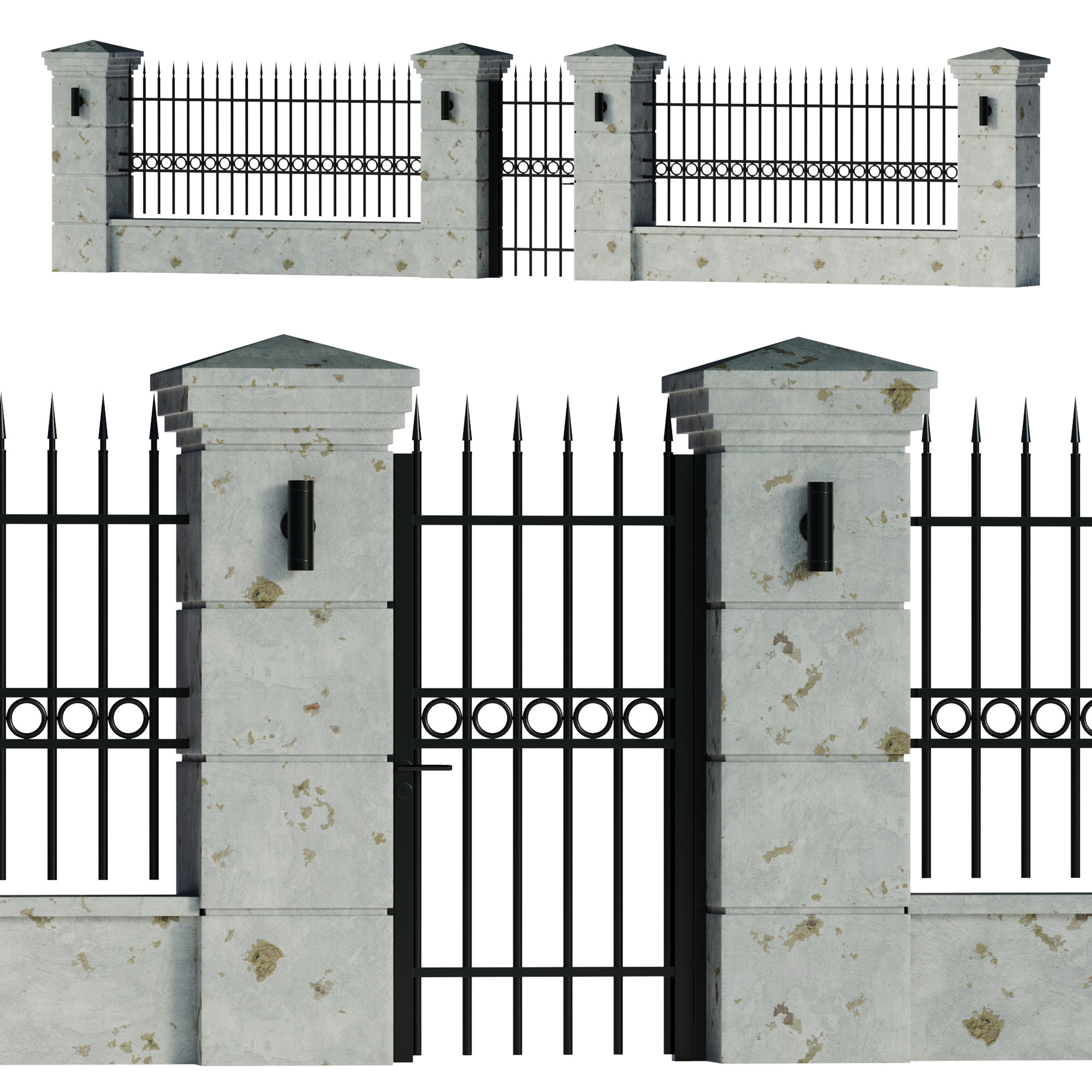 Fencing 02 3D model_10