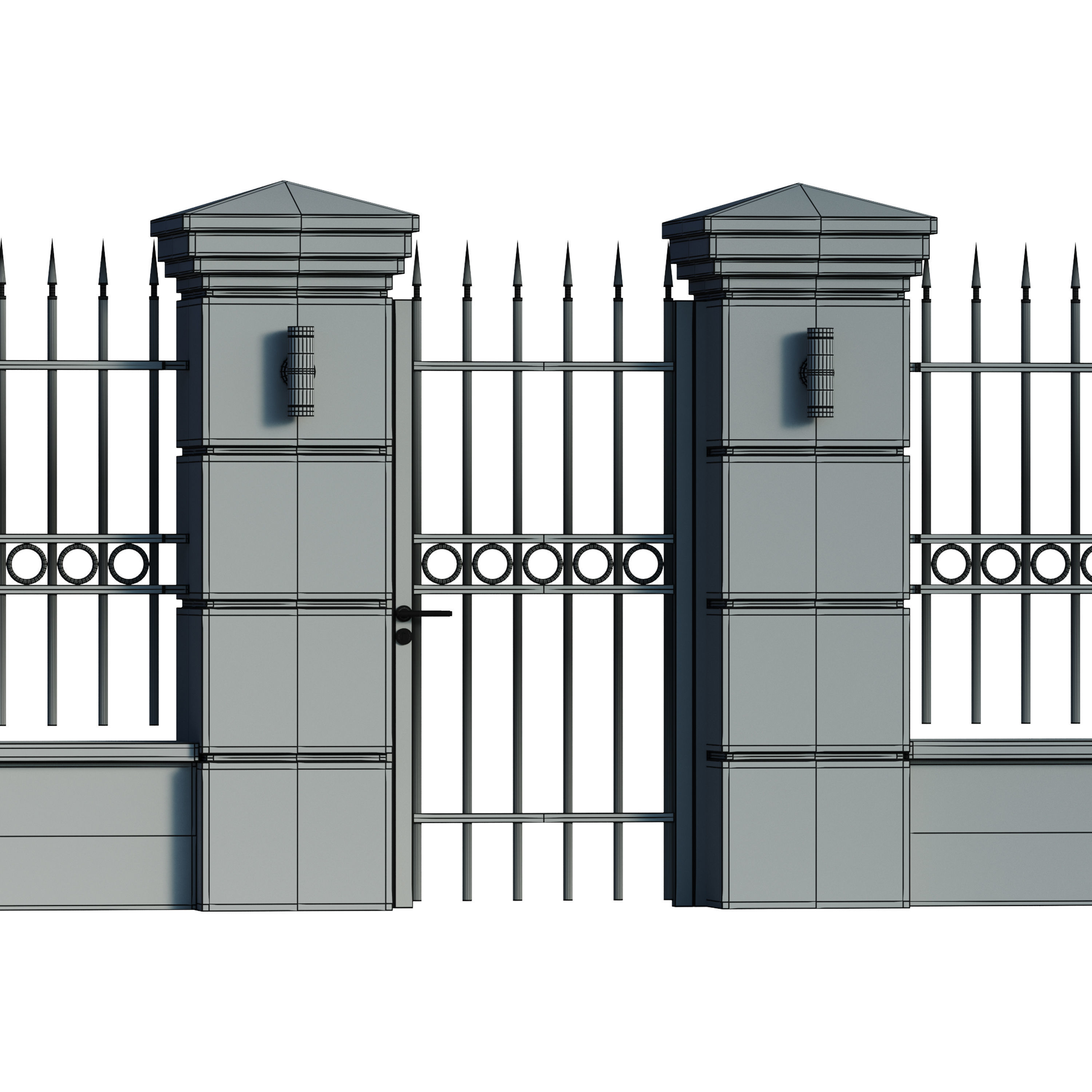 Fencing 02 3D model_14