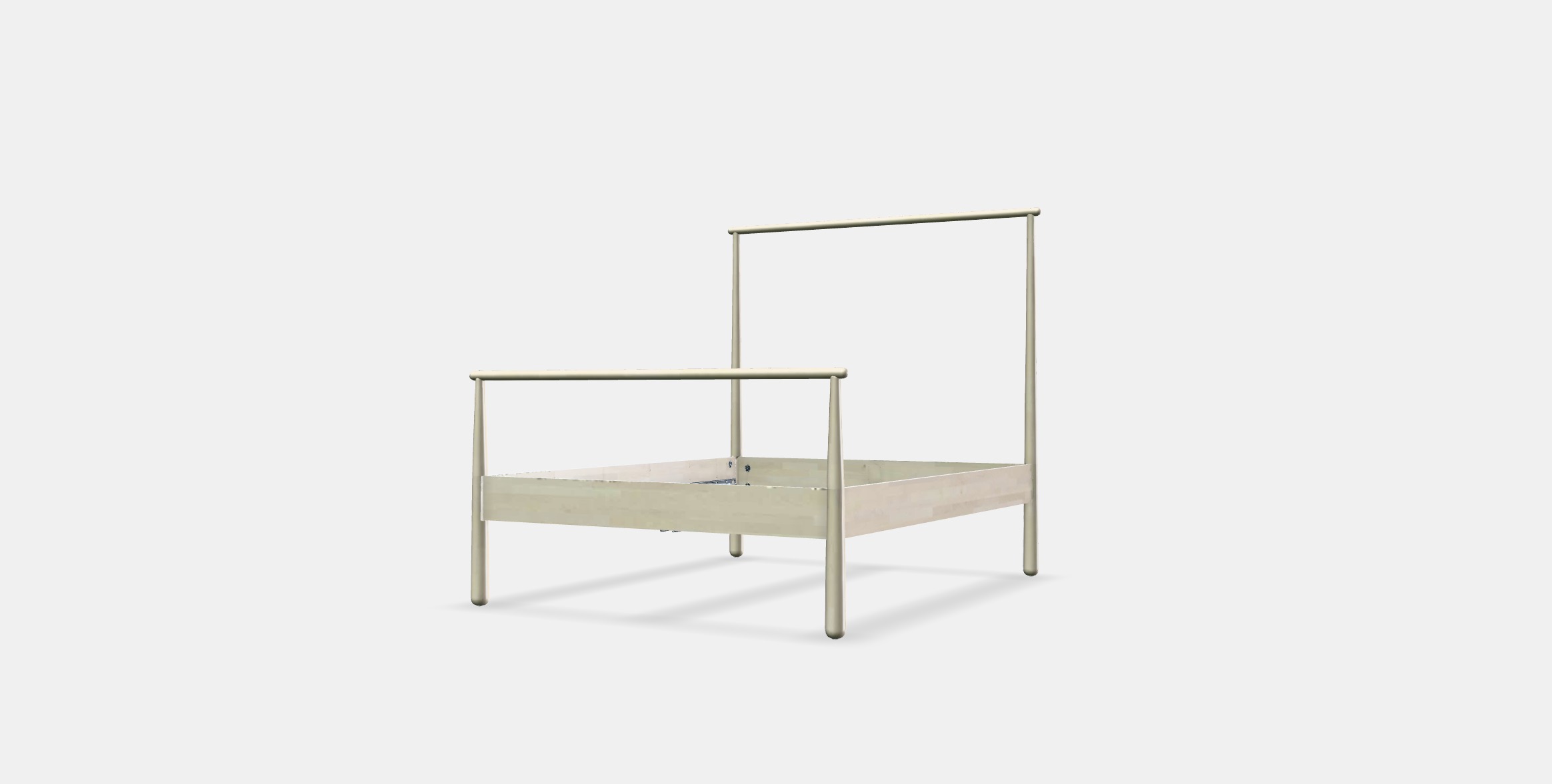 GJORA Bed frame 5 Low-poly 3D model_11