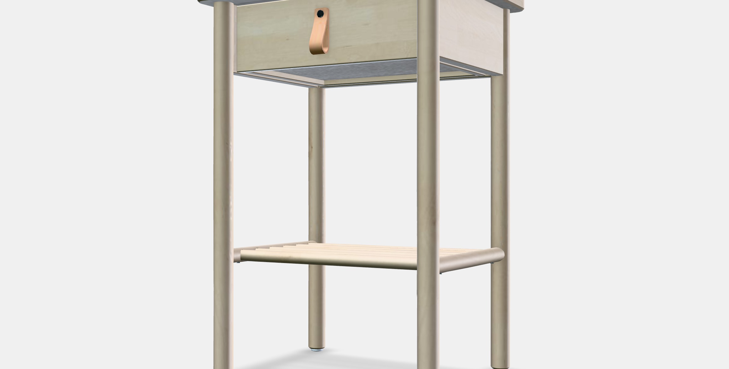 BJORKSNAS Bedside table 1 Low-poly 3D model_13