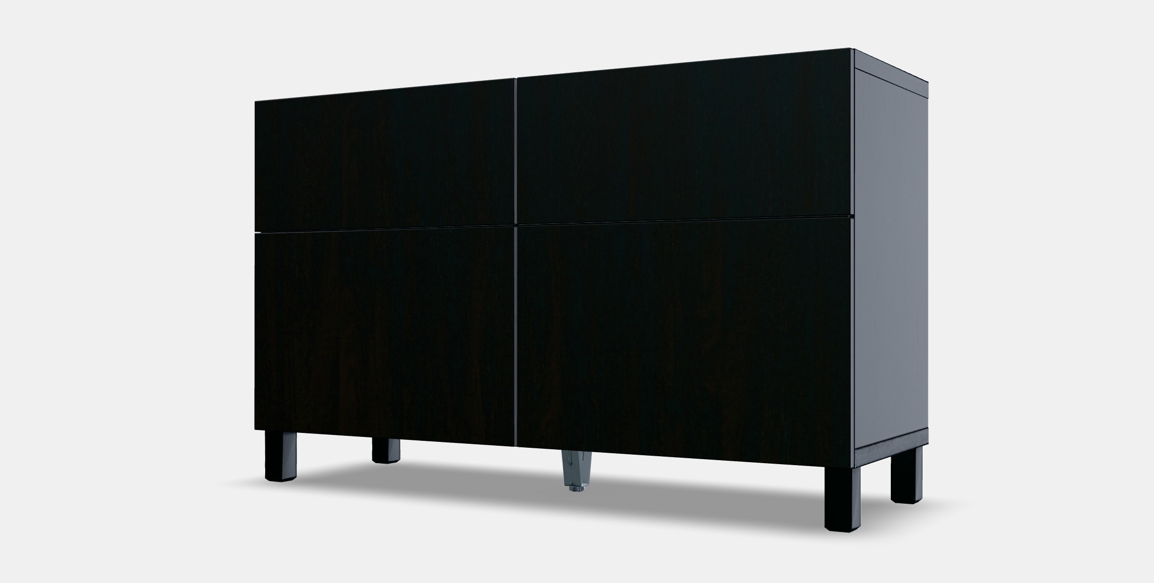 BESTA Storage combination w doors-drawers 3 Low-poly 3D model_13