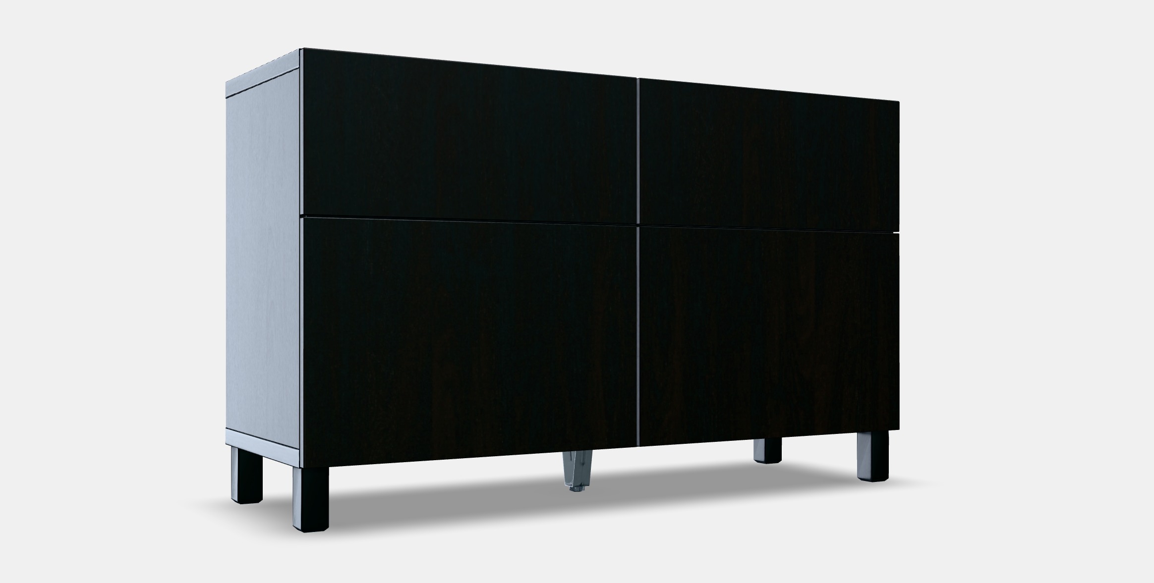 BESTA Storage combination w doors-drawers 3 Low-poly 3D model_7