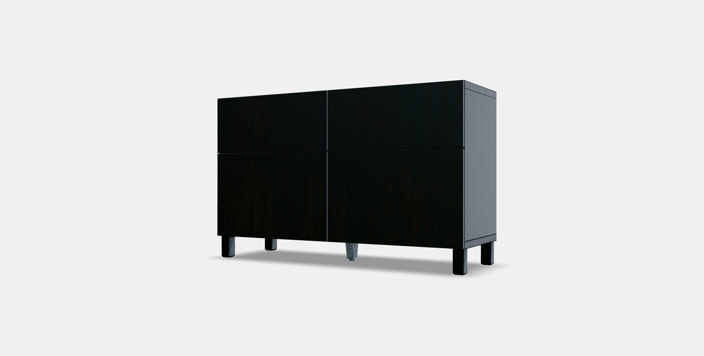 BESTA Storage combination w doors-drawers 3 Low-poly 3D model_12