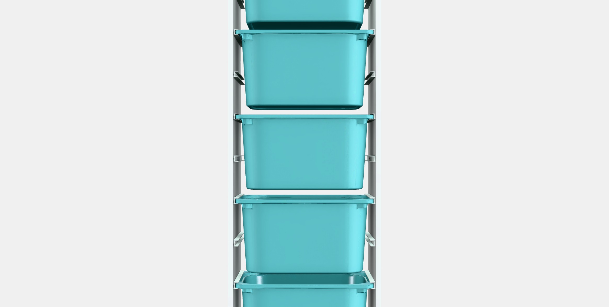 TROFAST Storage combination with boxes 39 Low-poly 3D model_15