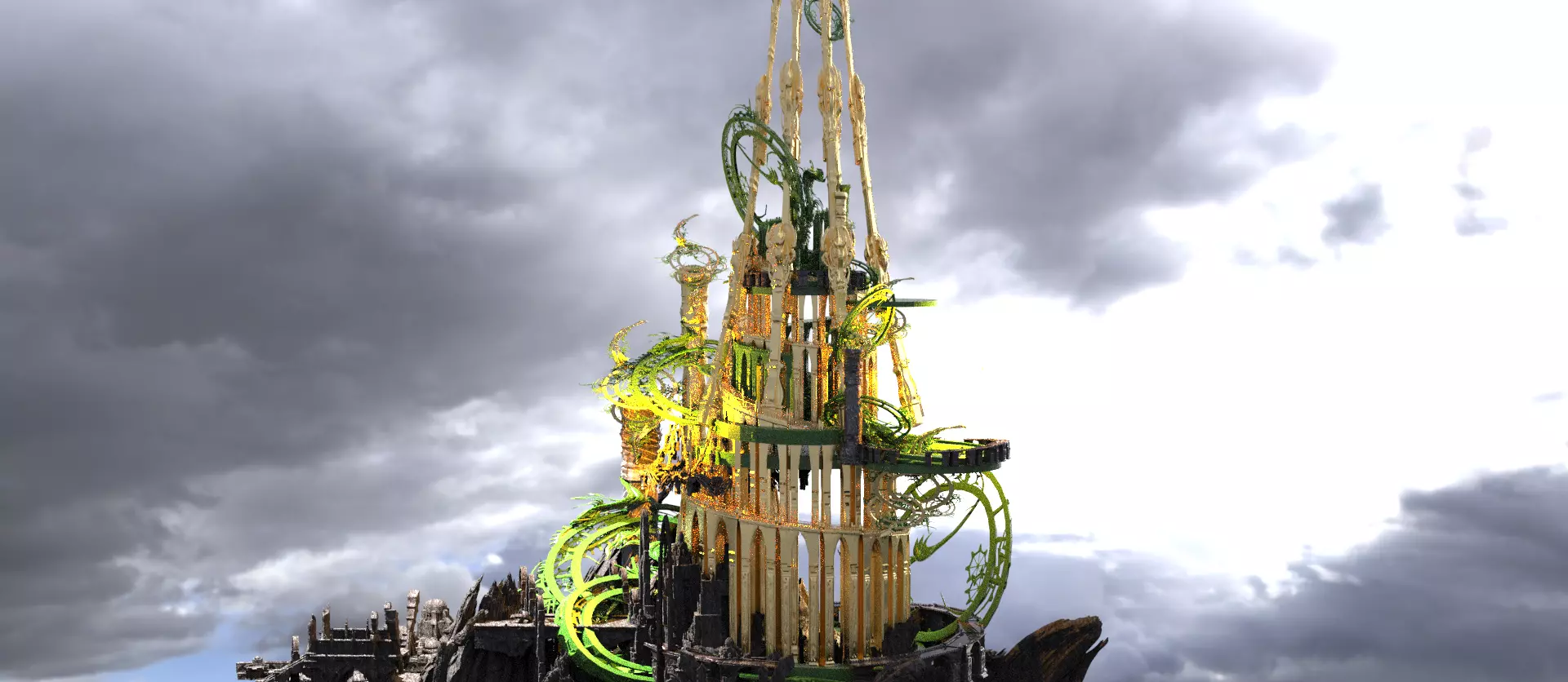 Neverland castle Tower 1 3D model