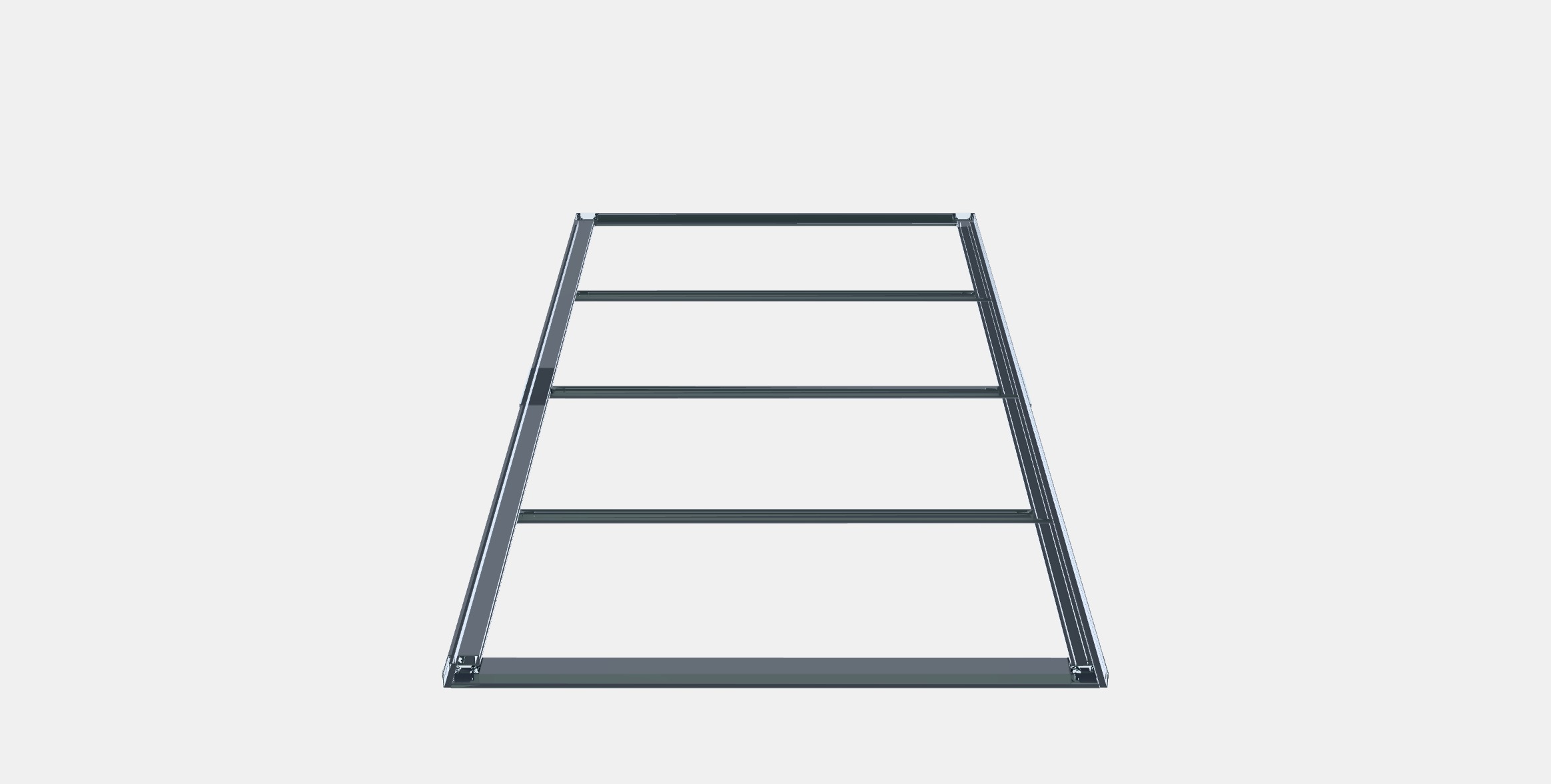 SKYTTA Sliding door frame 11 Low-poly 3D model_8