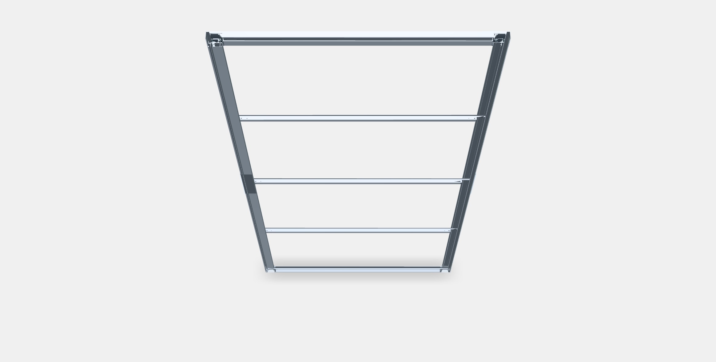 SKYTTA Sliding door frame 11 Low-poly 3D model_4