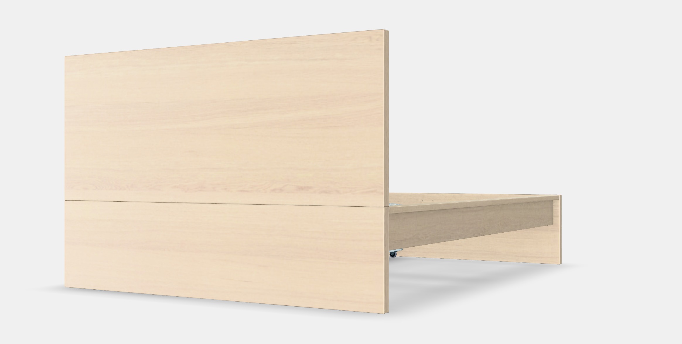 MALM Bed frame high w 2 storage boxes 21 Low-poly 3D model_7
